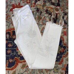 J BRAND 835 ESTELLA WHITE SKINNY JEANS SIZE 24”